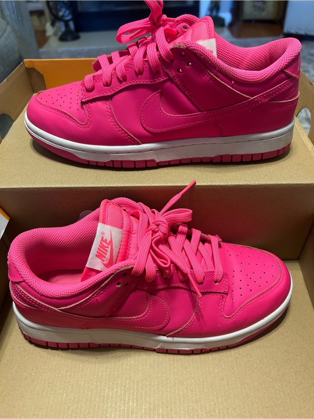 Nike Women’s Vibrant Pink Low-Top Sneakers size 8